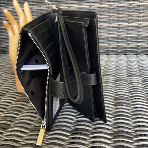 Kate Spade Staci Colorblock Phone Wallet Wristlet in Nimbus Grey - Picture 13 of 16